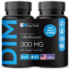 Effective Nutra DIM Supplement 300 mg with BioPerine, 60 Count | Estrogen blocker for men and estrogen balance for women, extra-strength DIM, one capsule daily, 2-month supply