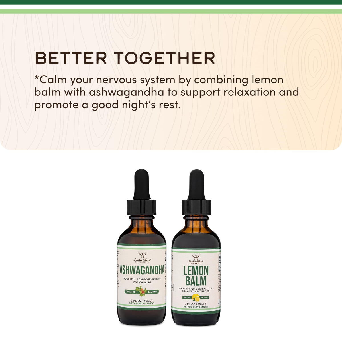 Ashwagandha Liquid Drops 1,200mg, Calm, Stress Relief + Sleep, 60 Servings