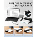 Portable Printers Wireless for Travel, N80 Bluetooth Thermal Printer