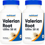Nutricost Valerian Root Extract 120 Capsules for 60 Servings Per Bottle | Vegetarian, GMO Free and Gluten Free