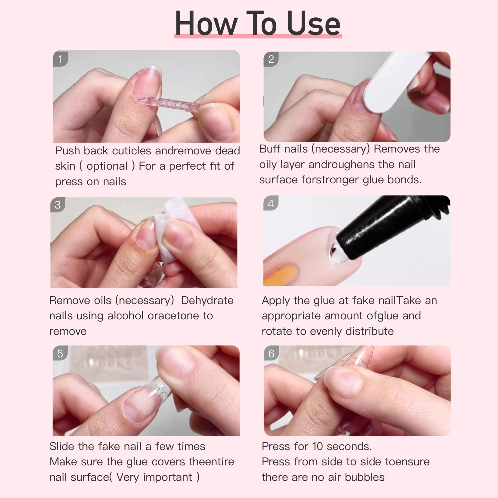 Curvlife 10g Semi-Solid Glue and 20ml Pinpoint Nail Glue Remover Kit | No UV Lamp Needed, Air-Dry Nail Glue Gel for Press on Nails, with Gentle Non-Acetone Remover, Long-Lasting Hold