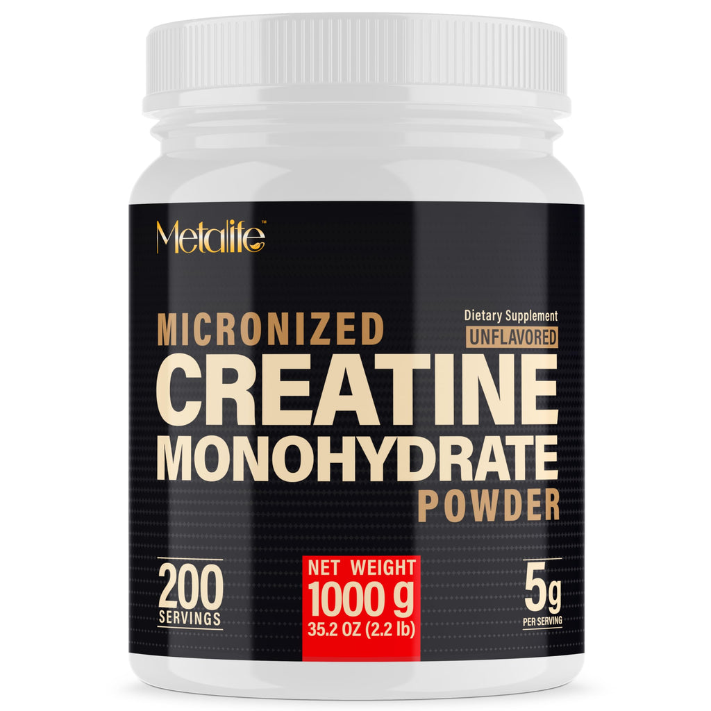 100% Pure Creatine Monohydrate Powder 60 Servings, Canada-Made, Micronized Powder, Muscle Growth, Unflavored, Ideal for Athletes & Fitness Enthusiasts, Third Party lab Tested, Vegan, 300 g