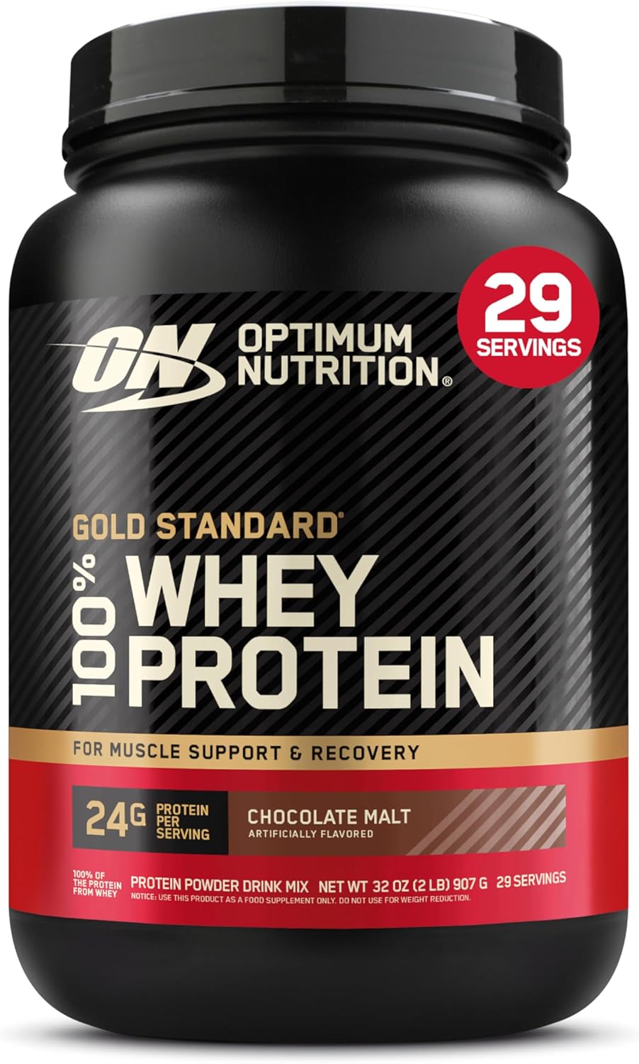 Buy now Optimum Nutrition Gold Standard 100% Whey Protein Powder, Double Rich Chocolate, 1 Pound (Pack of 1) at indiglob india