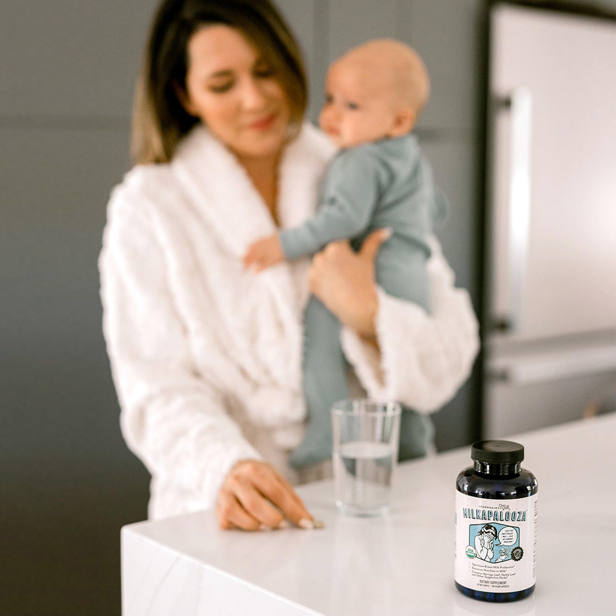 Legendairy Milk Milkapalooza Lactation Supplement, Fenugreek-Free, 60ct | Organic Moringa, Fennel, Nettle, & Shatavari herbal blend naturally boosts breast milk supply & prolactin for nursing moms.