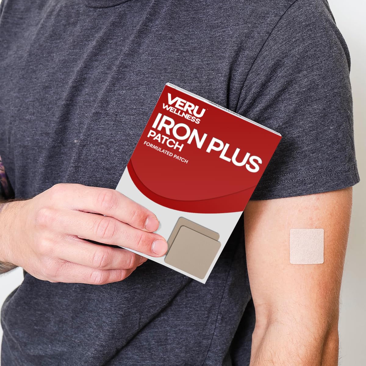 Veru Wellness Iron Plus Daily Patch - Iron Support Patch, 60 Count