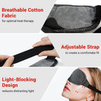 Buy now DR.PREPARE Heated Eye Mask With Temperature & Timer Control, USB Warm Compress for Dry Eyes, Sleep, Blepharitis, Dark Circles, MGD and Puffy Eyes - Earplugs Included at indiglob india