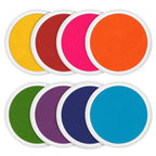 Ink Pad Pads for Rubber stamps, 7"Stamp Pad with 8 Colors for Kids