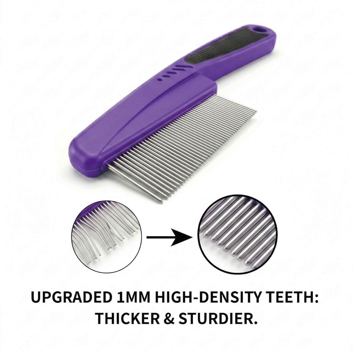 Yumflan Fine Tooth Stainless Steel Flea Comb for Dogs & Cats
