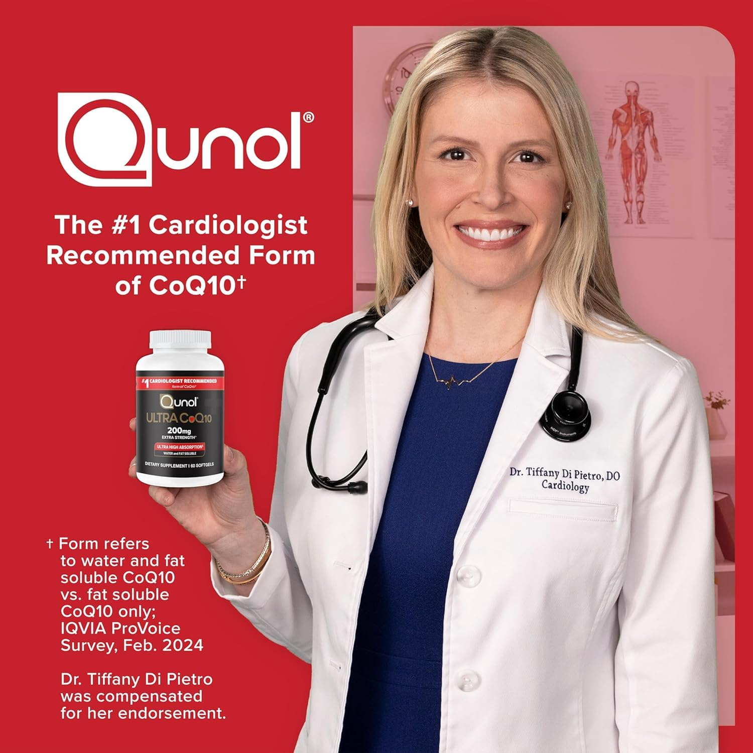 Qunol Ultra CoQ10 200mg, Ultra-High Absorption, Antioxidant, 60 Softgels | #1 Cardiologist Recommended Supplement for Heart Health, Coenzyme Q10 Supplement to support Vascular Health & Cellular Energy