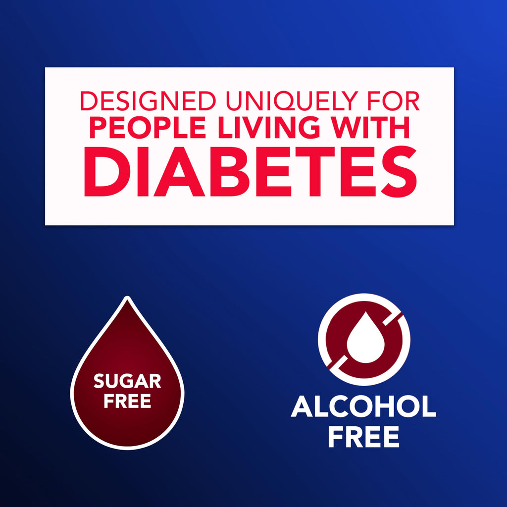 Buy now VICKS DayQuil & NyQuil Diabetes Cold & Flu Relief Medicine Co-Pack, Powerful Multi-Symptom Daytime & Nighttime Relief for Cold, Cough, and Flu Symptoms, Sugar & Alcohol Free, 2 x 12 FL OZ Bottles at indiglob india