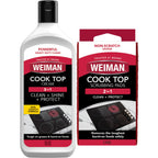 Weiman Heavy Duty Glass & Ceramic Cooktop Cleaner, 10 Oz & 3 Scrubbing Pads