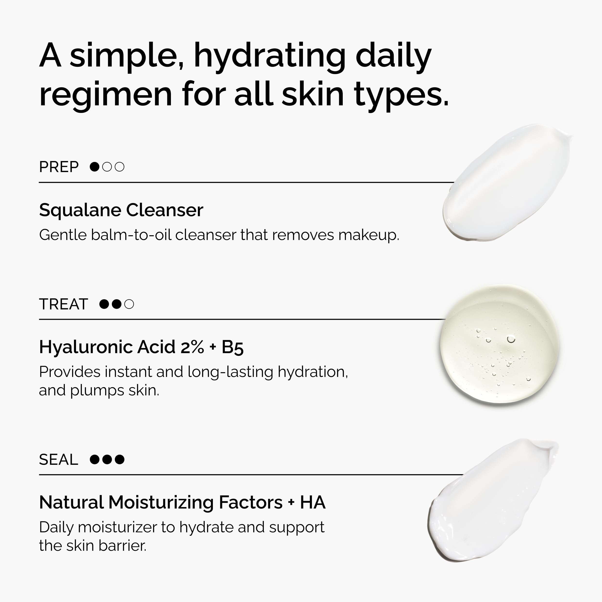 Buy now The Ordinary The Daily Set, Daily Skincare Routine with Squalane Cleanser, Hyaluronic Acid 2% + B5, and Natural Moisturizing Factors + HA | Skin Care Set at indiglob india