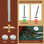 240 Set Leather Rivets 4 Colors 3 Sizes Double Cap Rivets for Leather