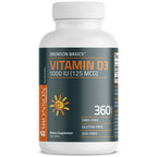 Bronson Vitamin D3 5000iu (125mcg) Non-GMO Gluten-Free Soy-Free 360 Tablets | Immune, Bone, Joint, Breast, Heart, and Colon Health Supplement