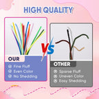 400 PCS Pipe Cleaners Bulk, 40 Colors Chenille Stems Pipe Cleaners Craft