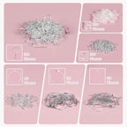 Buy now 400 Piece Sterling Silver Plated Earring Hooks, Hypoallergenic Earrings Making Kit with Beading Hoop Earring Finding Component Accessories, Earring Backs & Jump Rings for DIY Jewelry Craft at indiglob india