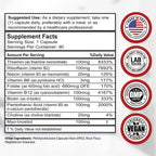 Divine Bounty Vitamin B Complex, All B Vitamins in One Capsule, 90 Count | Super B Complex Vitamins B1 B2 B3 B5 B6 B7 B9 B12 for Men & Women, Supports Healthy Energy Metabolism, Vegetarian Capsules