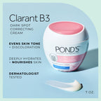 Buy now PONDâ€™S Clarant B3 Dark Spot Correcting Cream â€“ Daily Moisturizer for Dry Skin â€“ Moisturizing Face Cream with Vitamins B3 & C â€“ Dermatologist Tested, 7 oz, 2 Pack at indiglob india
