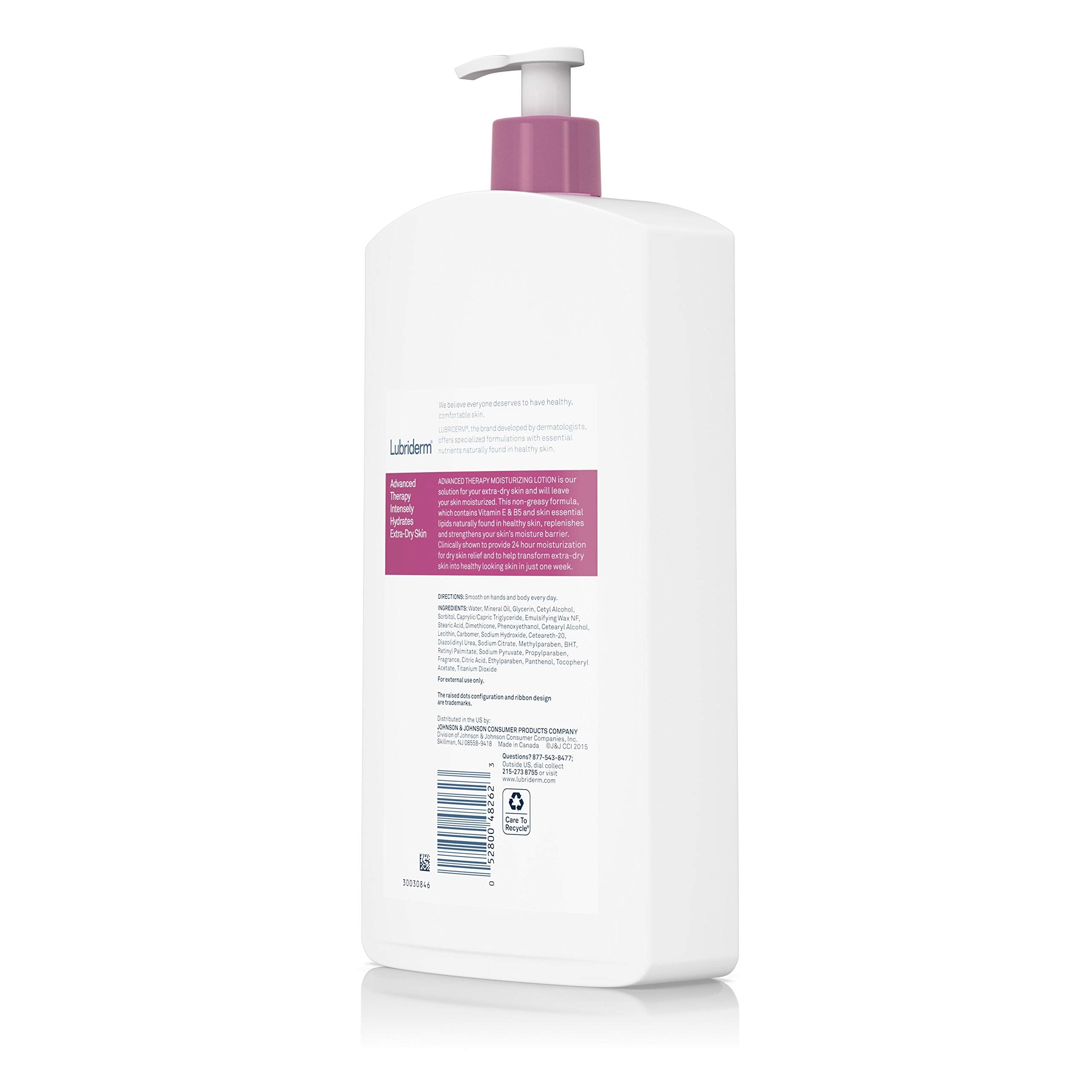Buy now Lubriderm Advanced Therapy Moisturizing Lotion with Vitamins E and B5, Deep Hydration for Extra Dry Skin, Non-Greasy Formula, 24 fl. oz at indiglob india