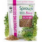 Nature Jim's Sprouts Salad Mix – Broccoli, Alfalfa, Clover, Radish, 1lb