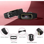 Buy now Maledan 6 Pack Bands Compatible with Fitbit Luxe Bands for Women Men, Soft Silicone Adjustable Waterproof Sport Band Replacement Strap Accessories Wristbands for Luxe Fitness Tracker at indiglob india