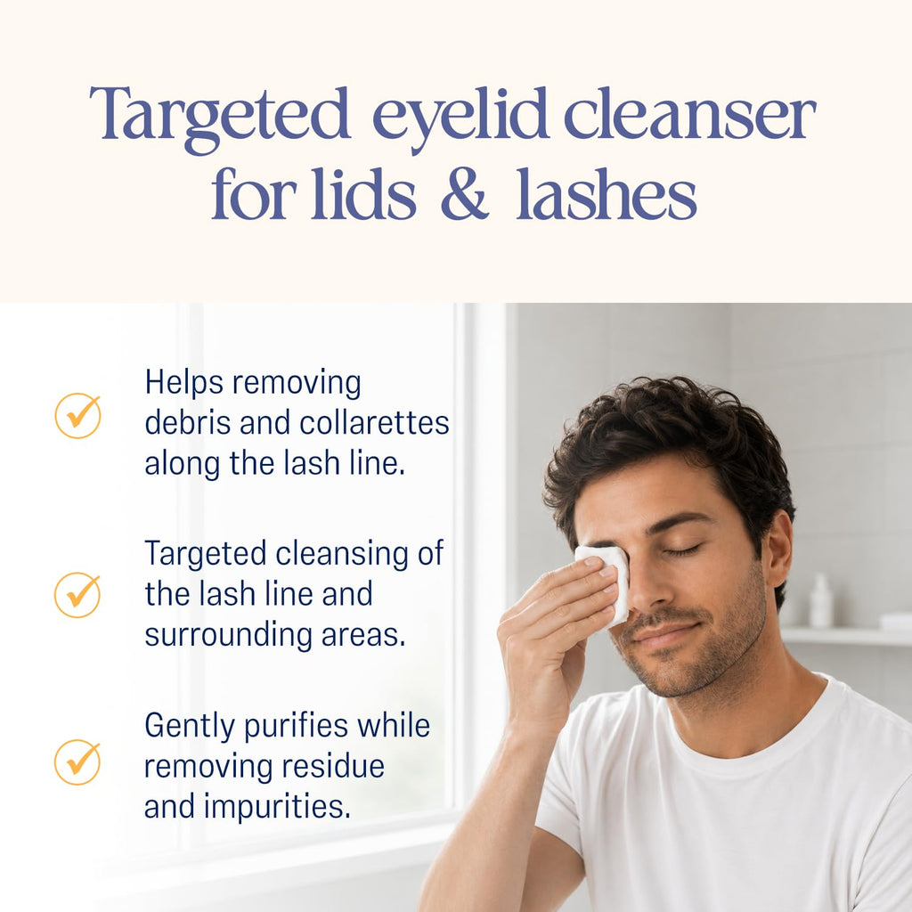 OCuSOFT Lid Scrub Oust Eyelid Cleanser, Pre-Moistened Pads, 30 Count | Tea Tree Oil Pads for Irritated Eyelids Associated with Demodex Mites, Lid & Lash Debris for Soothing, Calm Relief