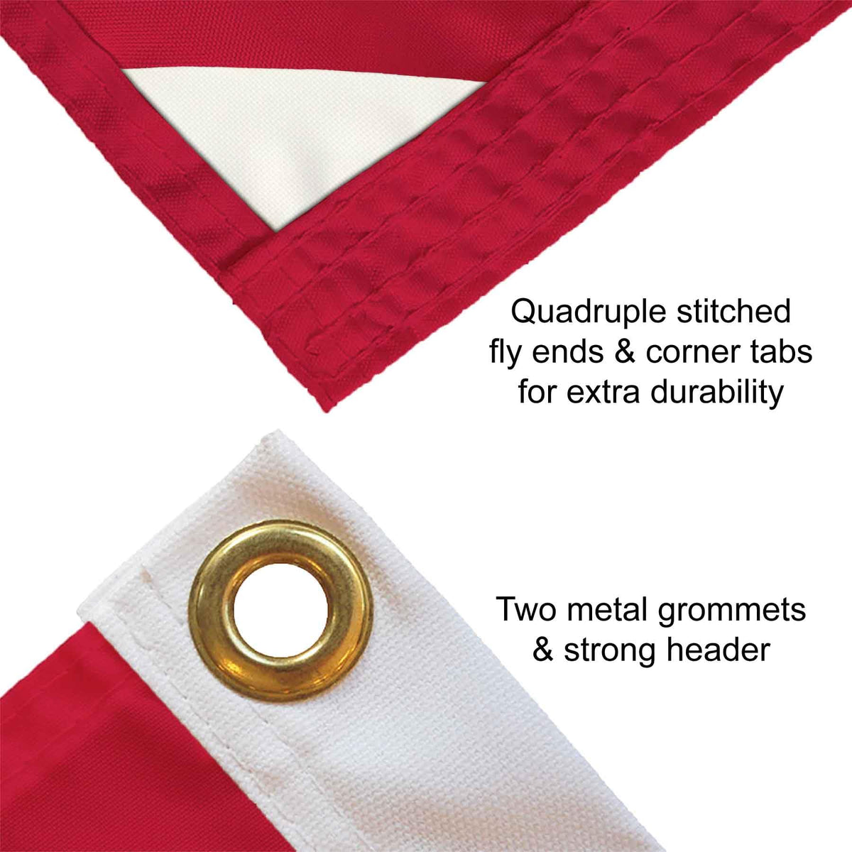 College Flags & Banners Co. Ohio State Buckeyes Polyester Outdoor 3x5 Grommet Banner Flag