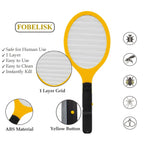 Electric Fly Swatter - Bug Zapper - Powerful 2200V Mosquito & Flies Killer, Fly Swatter for Indoors & Outdoors, Handheld Electric Zapper for Home, Kitchen, Camping (2AA Batteries Included)