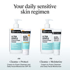Buy now Neutrogena Ultra Gentle Daily Facial Moisturizer with SPF 30 Sunscreen with CICA, Lightweight Face Lotion with Broad Spectrum SPF 30 for Normal to Sensitive Skin, Fragrance-Free, 3.4 fl. oz at indiglob india
