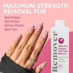 ella+mila 100% Pure Acetone Nail Polish Remover for Acrylic & Gel, 8 fl oz