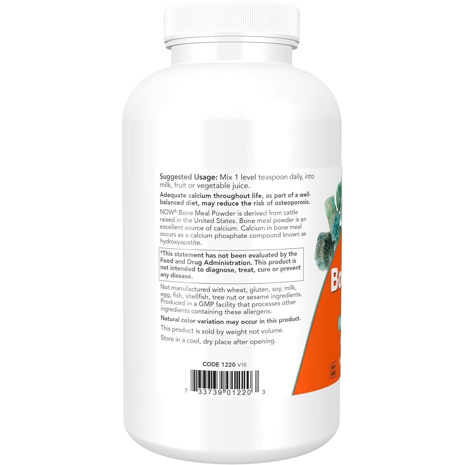 Buy now NOW Supplements, Bone Meal Powder with Calcium Carbonate and Magnesium Oxide, Natural Calcium Source, 1-Pound at indiglob india