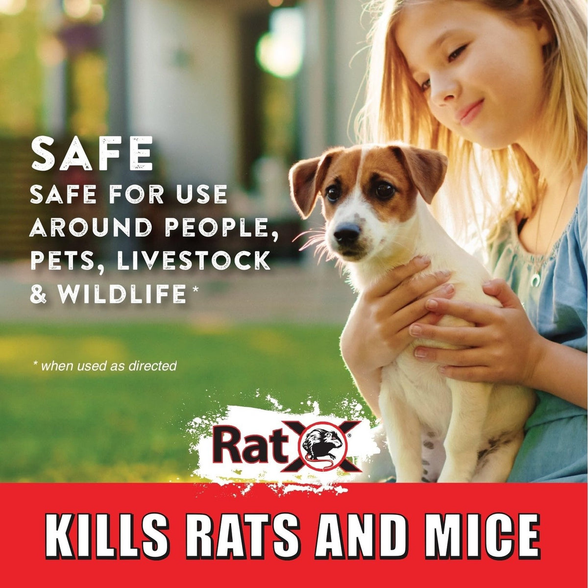 RatX Rodent Control Bait Pellets for Rats & Mice – Poison Free, Pet Safe Indoor & Outdoor Use Pellets 18 oz. Bag