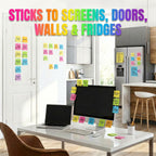 (16 Pads) Sticky Notes 3x3, Self-Stick Pads Bright Colors Sticky Note