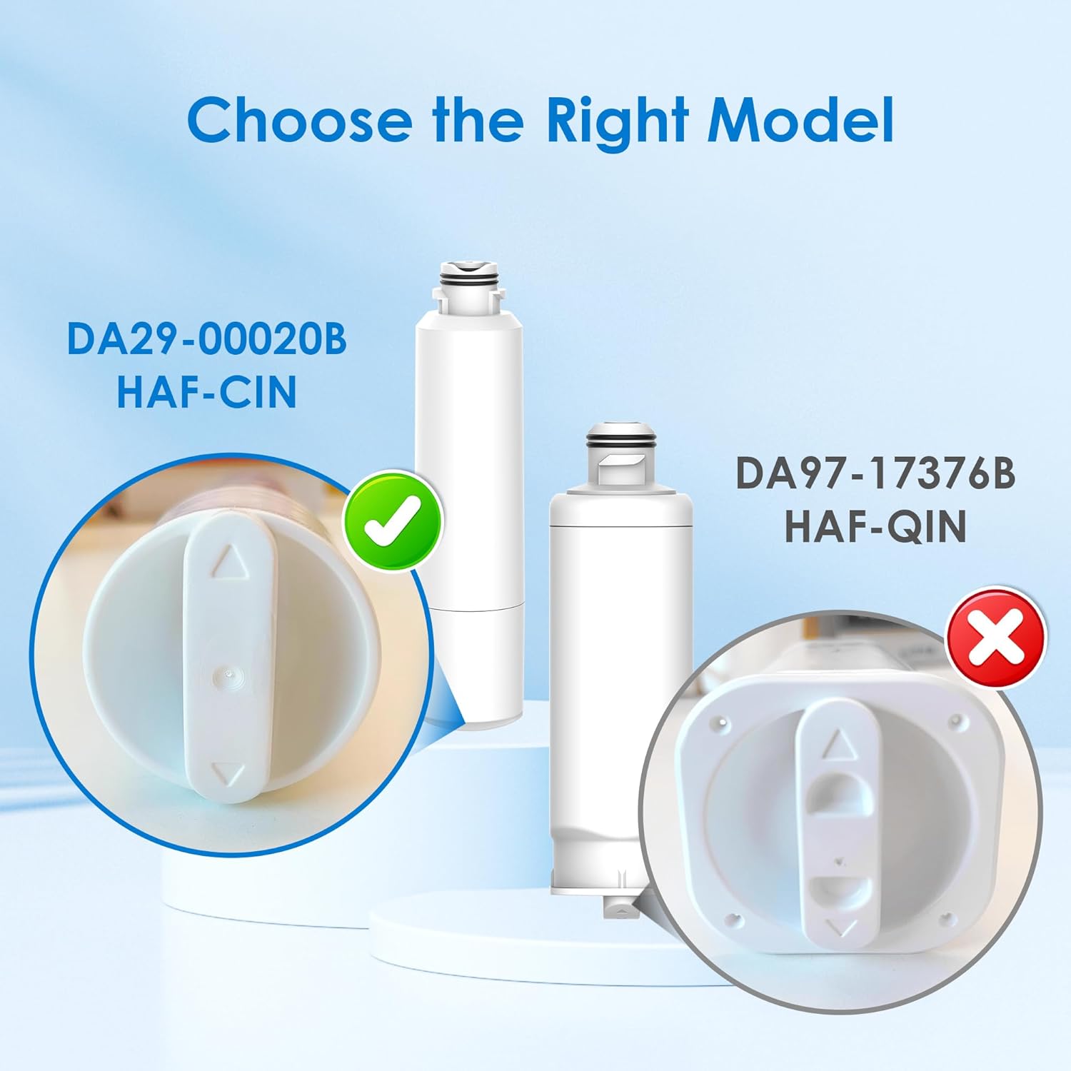 Buy now Waterspecialist DA29-00020B Replacement for Samsung Water Filter DA29-00020B, HAF-CIN/EXP, DA29-00020B-1, HDX FMS-2, RS25J500DSR, RF28HMEDBSR, RF263BEAESR, RF4287HARS, DA97-08006A-1, 2 Filters at indiglob india
