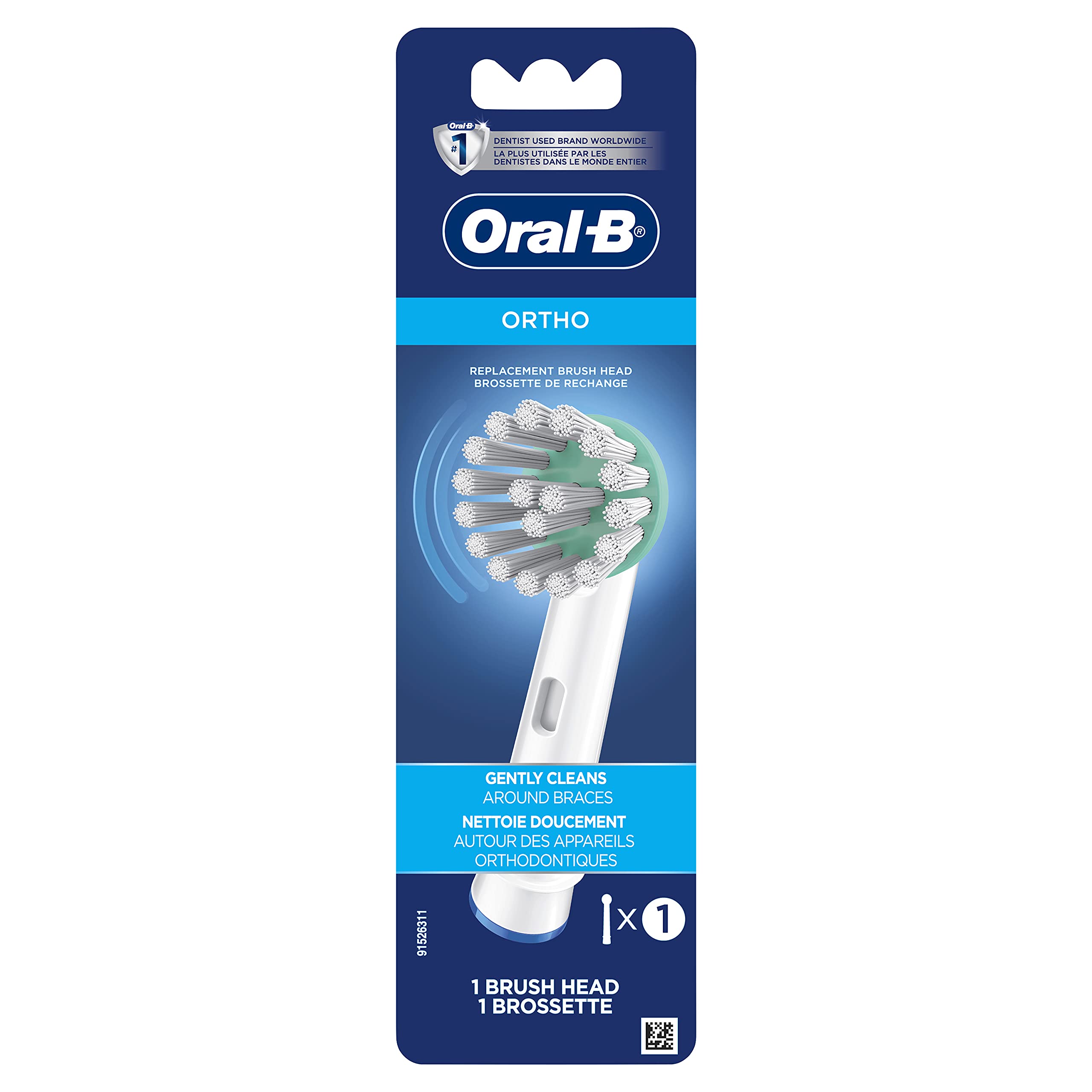 Buy now Oral-B Ortho Toothbrush Replacement Brushhead OD17-1 1 ea at indiglob india