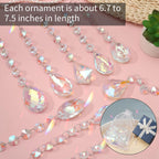 Buy now XINRUI Crystal Sun Catcher, 9 Pack Hanging Ornament Crystals Balls Prism Rainbow Maker for Home, Office, Garden Decoration, Window Decorations Decor(Crystal) at indiglob india