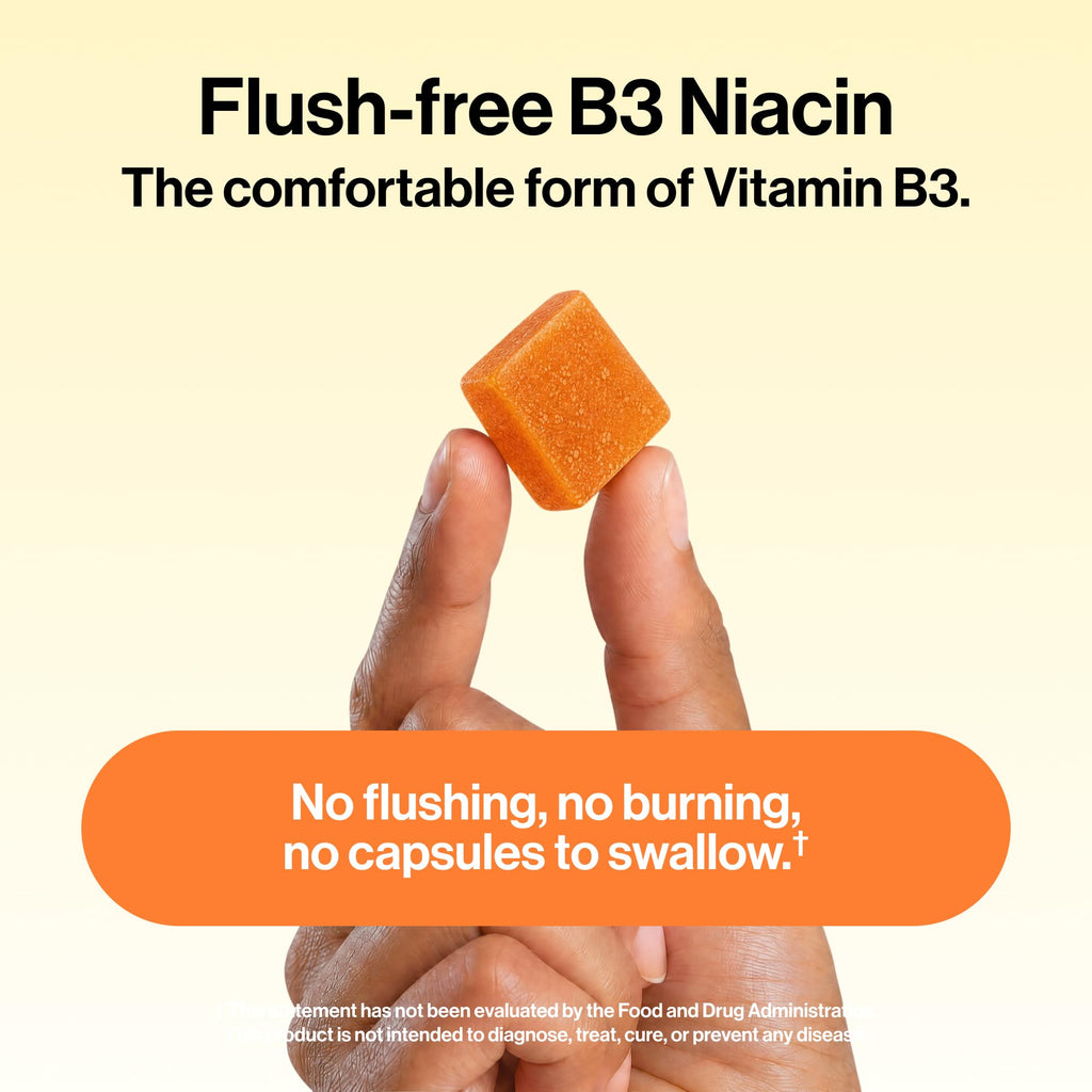 kindnature Vitamin B3 Niacinamide Gummies 500mg – Flush-Free Niacin Supplement – Supports Skin, Energy & Nervous System Wellness – Vegan, Gluten-Free, Soy-Free – 90 Gummies
