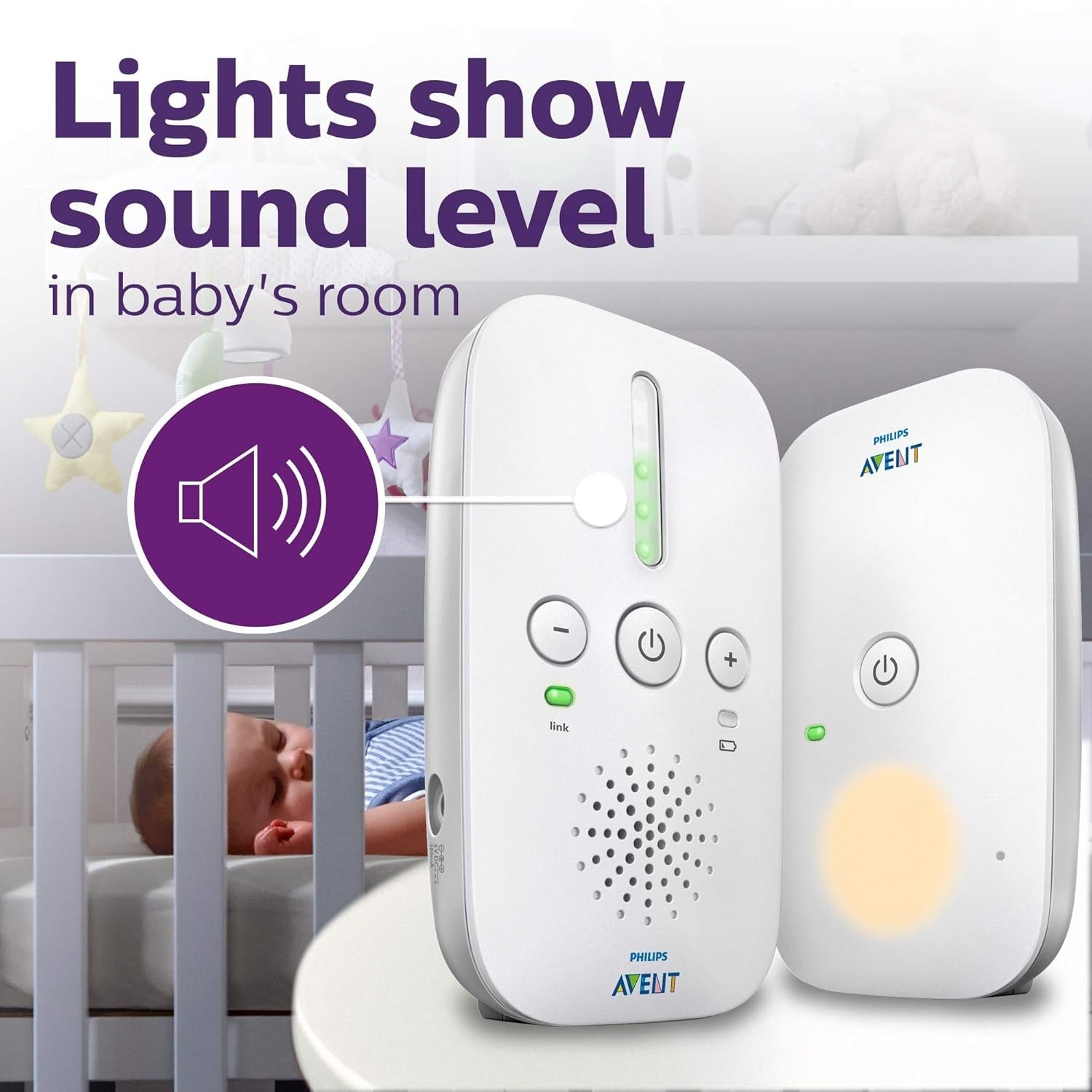 Buy now Philips AVENT Audio Baby Monitor DECT, White, SCD502/10 at indiglob india