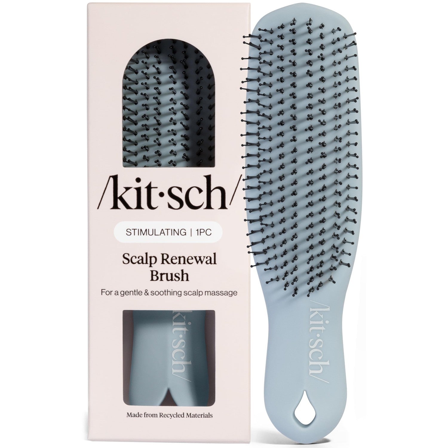 Kitsch Scalp Renewal Brush - Hairbrush Scalp Massager - Terracotta | Exfoliating Hair Brush, Gentle Head Massage Brush to Remove Buildup, Boost Circulation & Relaxing Head Scrubber for Hair Wash