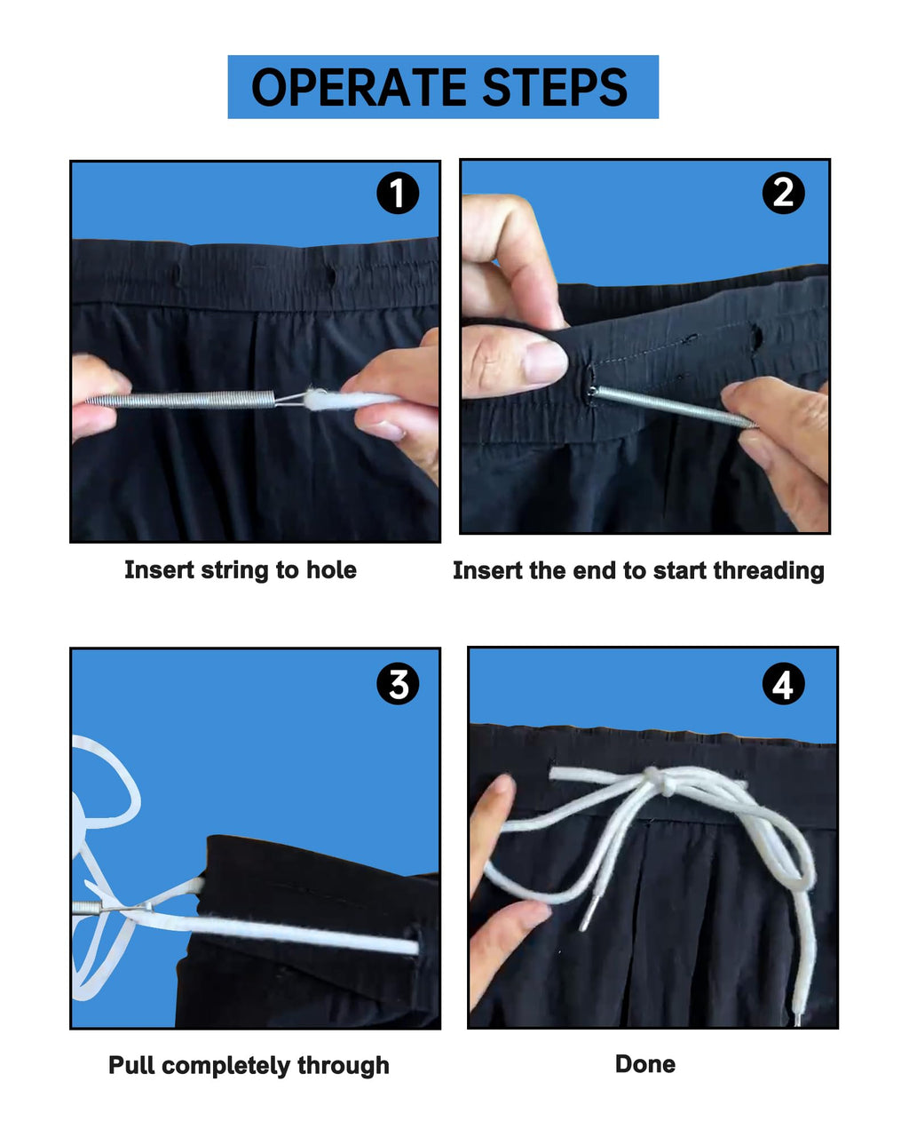 Serobela 12 Pcs 66 Inch XL Replacement Drawstring for Shorts Sweatpants