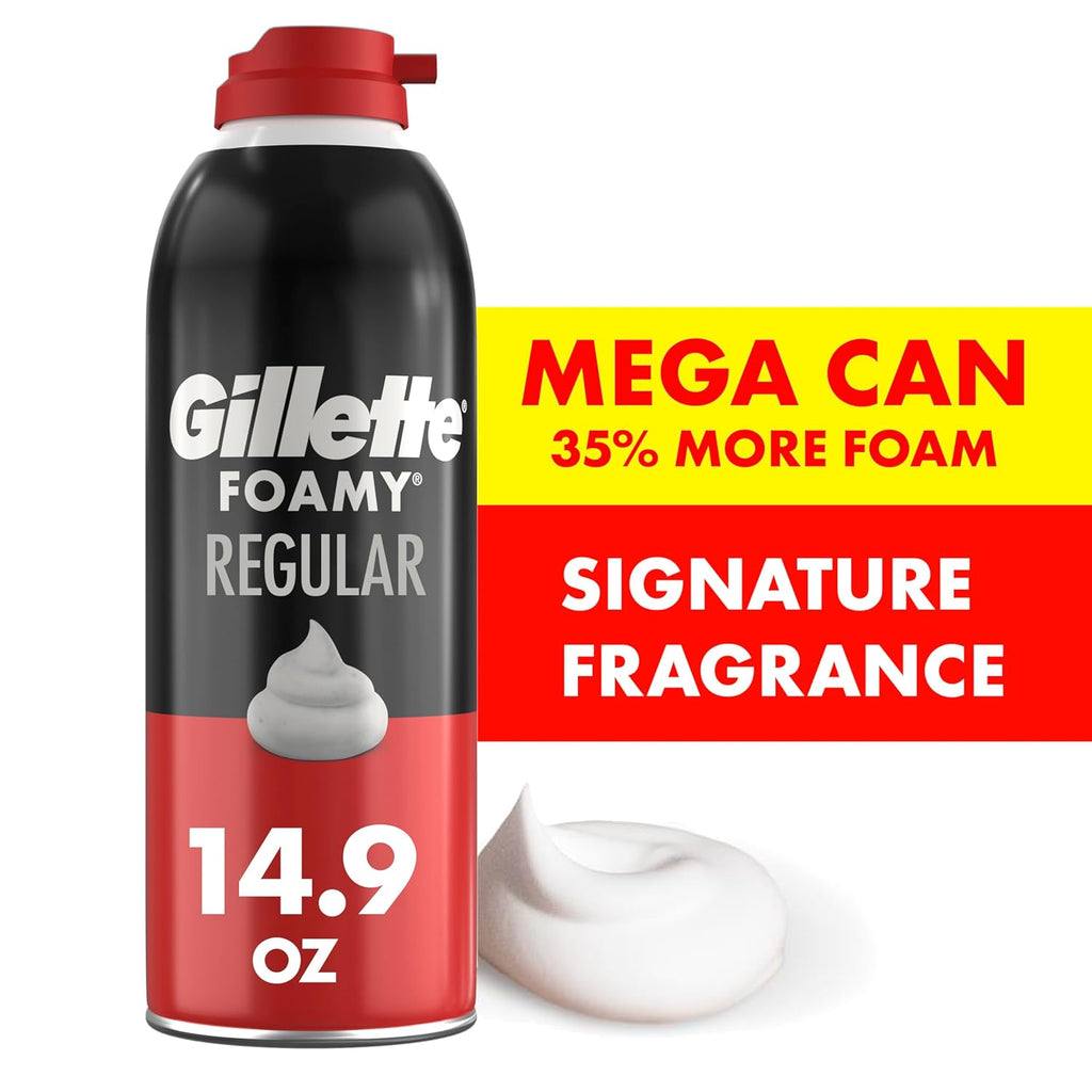 Buy now Gillette Foamy Classic Shave Foam for Men, Protection Against Shaving Irritation, Quick and Smooth Shave, shaving cream, 14.9 Oz at indiglob india