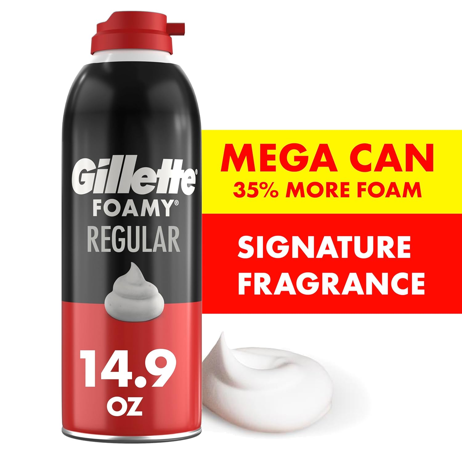 Buy now Gillette Foamy Classic Shave Foam for Men, Protection Against Shaving Irritation, Quick and Smooth Shave, shaving cream, 14.9 Oz at indiglob india