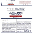 Urea Cream 40 Percent with 2 Percent Salicylic Acid, Foot & Hand Cream for Dry Cracked Heels, Callus Softener for Feet, Exfoliating Foot Cream for Rough Thick Skin, 5.29 oz