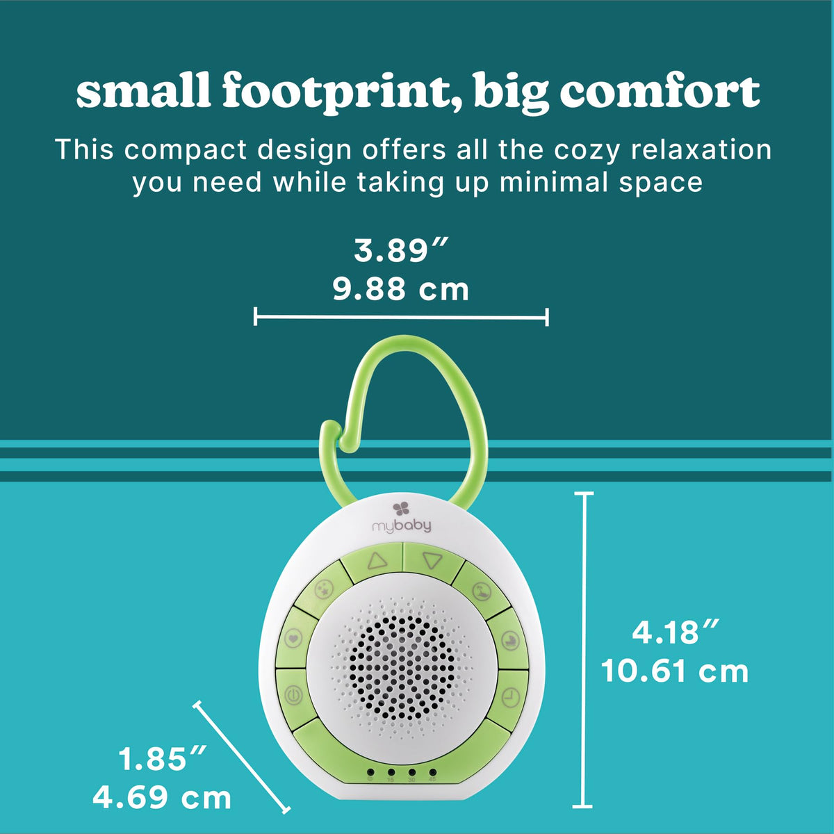 MyBaby Sound Machine, White Noise for Baby, Travel, Nursery and On The Go