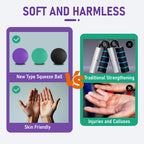 3 Pack Stress Balls for Adults, Squeeze Balls for Hand Therapy