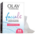 Olay Makeup Remover Wipes, Daily Facials Deep Clean Face Cleanser for Normal to Oily Skin, Alcohol & Fragrance Free, Soft Face Wash Towels, Travel Essentials for Women, Convenient Dry Cloths, 66 ct