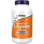 NOW Foods Supplements, (L-Lysine Hydrochloride) 1,000 mg, Double Strength, Amino Acid, 100 Tablets