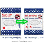 Fremouth Orthodontic Flossers for Braces - Ortho Floss Picks, 200 Count