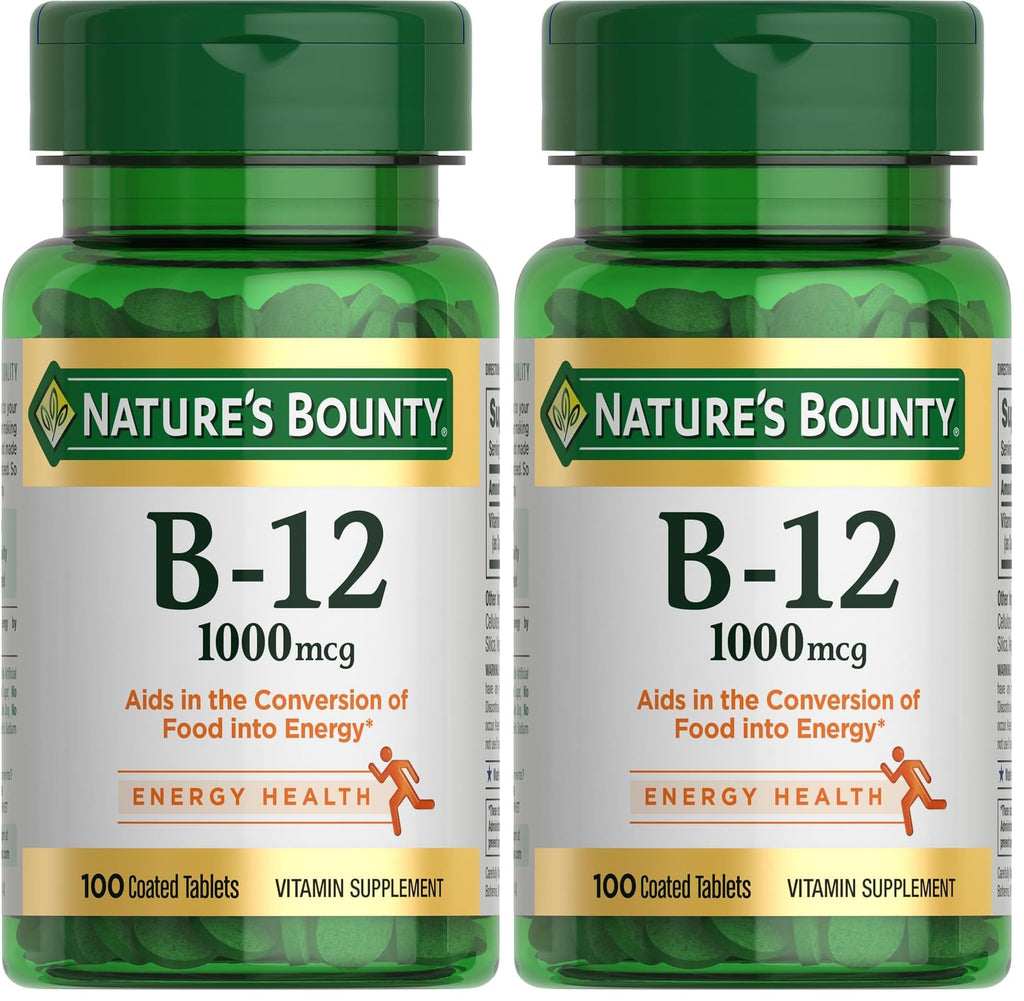 Buy now Vitamin B12 by Nature's Bounty, Vitamin Supplement, Supports Energy Metabolism and Nervous System Health, 1000mcg, 100 Tablets at indiglob india