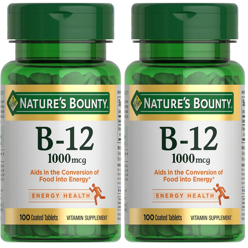Nature's Bounty Vitamin B12 1000 mcg Supplements, Supports Energy Metabolism, 200 Ct